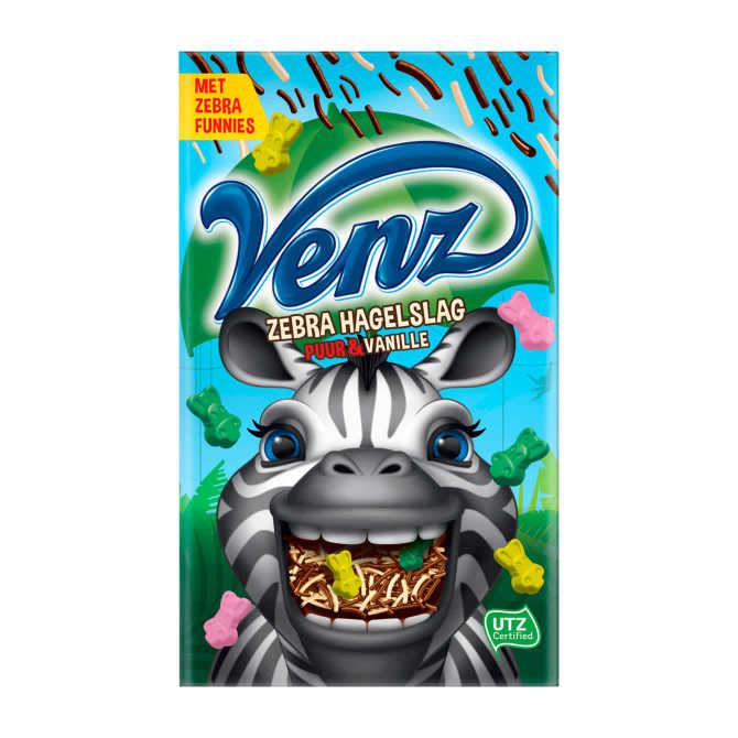 Venz Zebra Hagelslag Puur &amp; Vanillesmaak