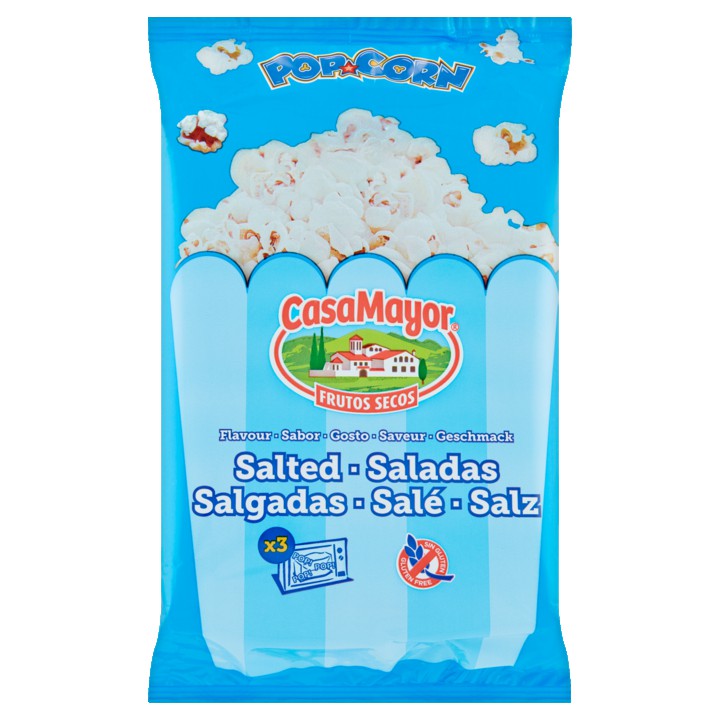 Casa Mayor Popcorn Zout 3 x 90g