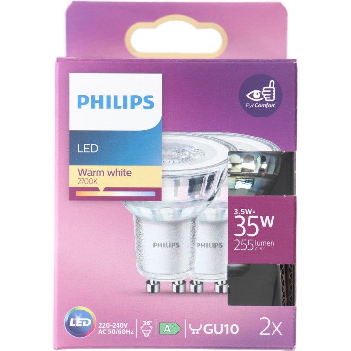 Philips Led Spot 35W GU10Pack box