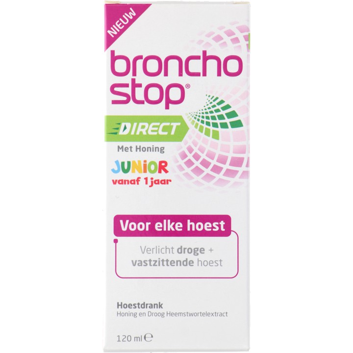 Bronchostop Direct hoestverlichting met Honing Junior, 120ml