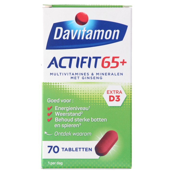 Davitamon Actifit 65+ tabletten, 70 stuks