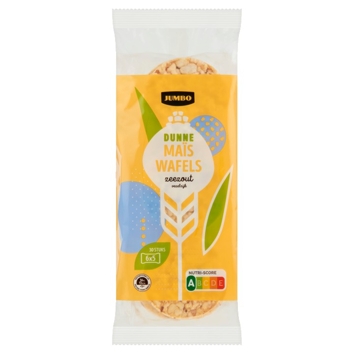 Jumbo Dunne Ma&amp;iuml;swafels met Zeezout 6 x 5 Stuks