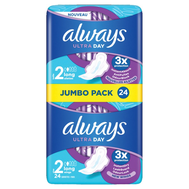 Always Ultra Maandverband Long (S2), x24