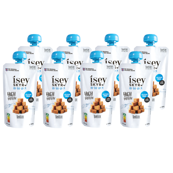 Isey Skyr pouch Toffee 8 x 140g