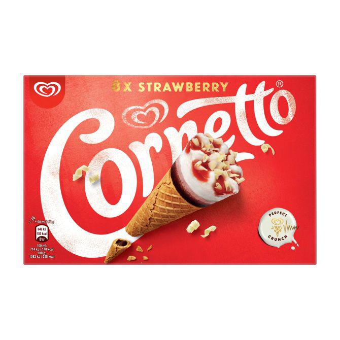 Cornetto aardbei