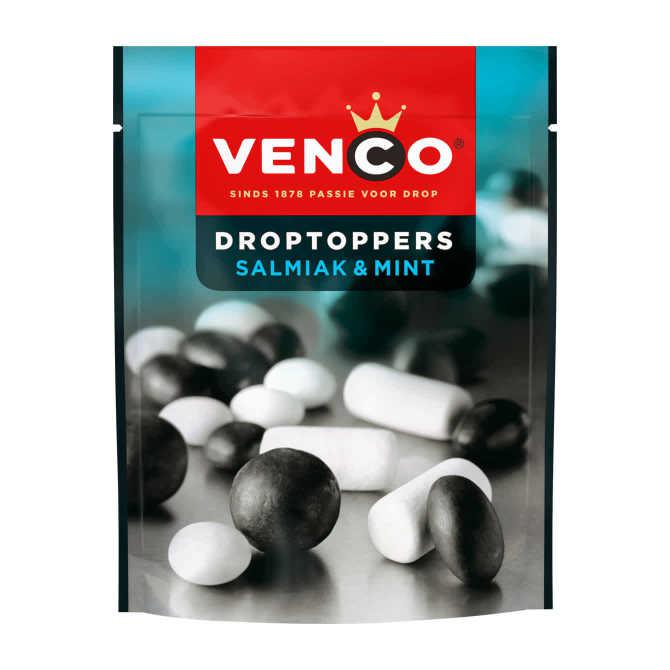 Venco Droptoppers salmiak &amp; mint