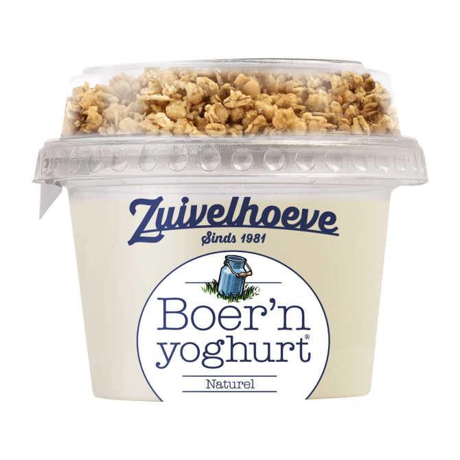 Zuivelhoeve Boer&#039;n yoghurt naturel &amp; muesli