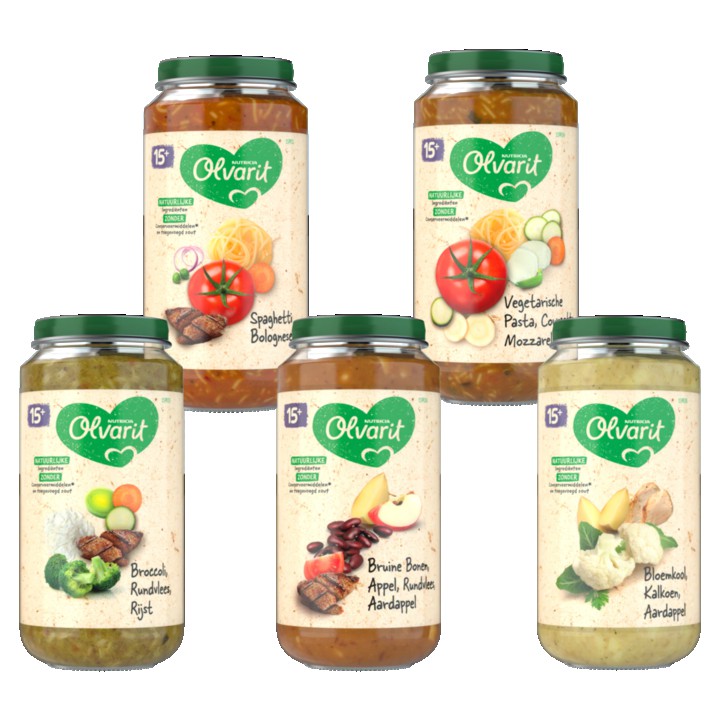Olvarit Maaltijdpotjes 15+ Maanden 5 x 250g