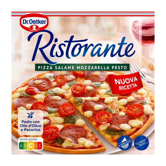 Dr. Oetker Pizza Ristorante Salame Mozzarella Pesto