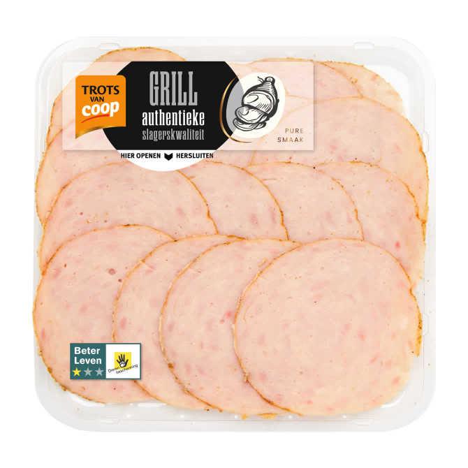 Trots van Coop Authentieke kip grillworst