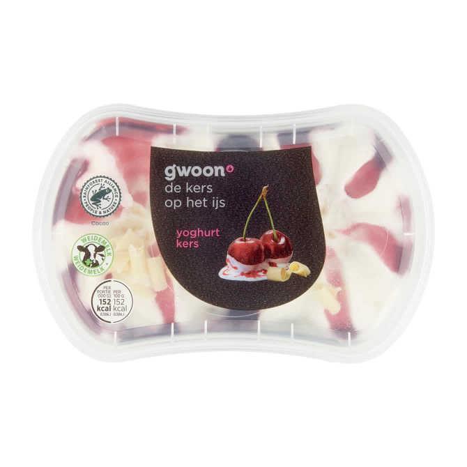 g&#039;woon Yoghurtijs kersen