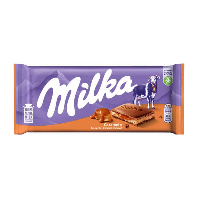 Milka Chocolade Reep Karamel