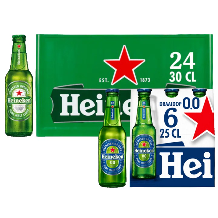 Heineken Krat + 0.0 6 x 25cl