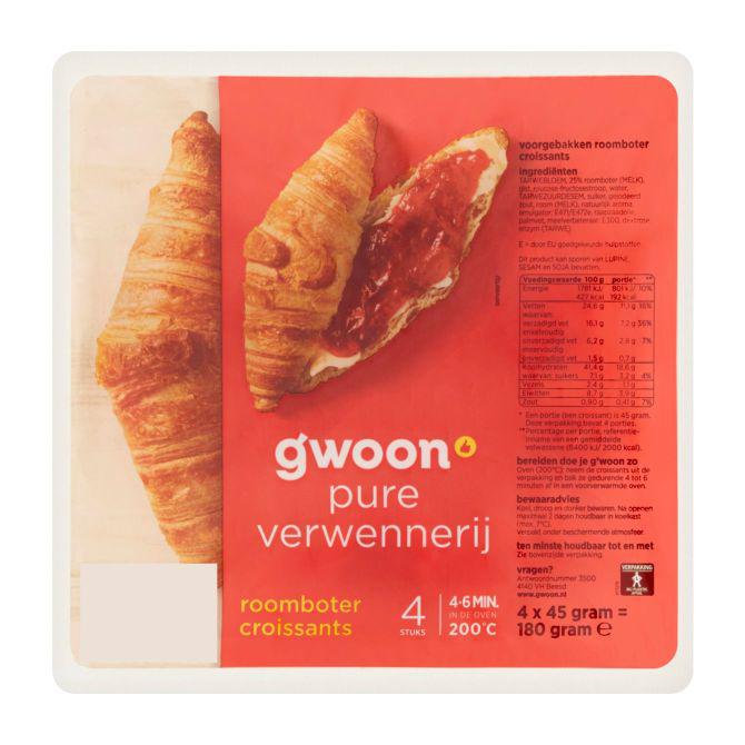 g&#039;woon Roomboter croissants