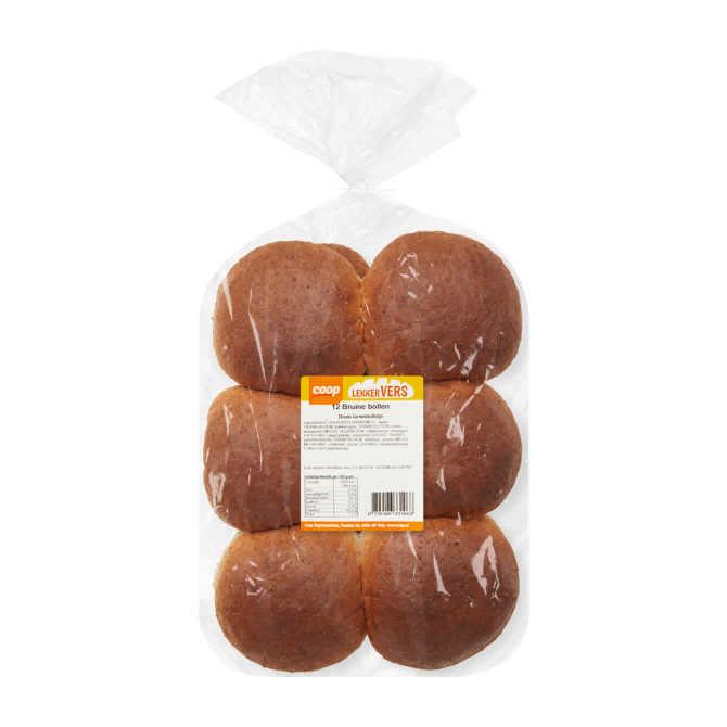 Coop Bruine bollen 12 stuks
