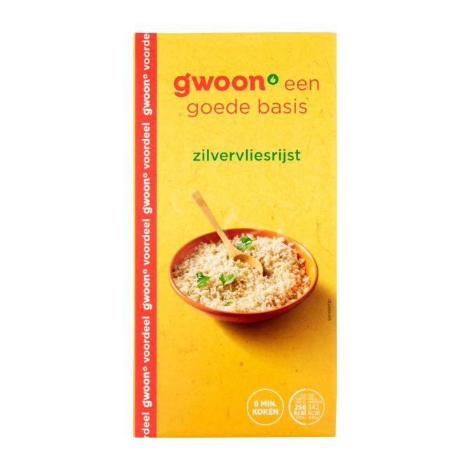g&#039;woon Zilvervliesrijst
