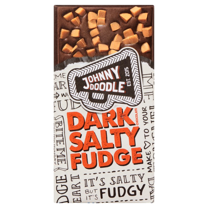 Johnny Doodle Dark Chocolate Salty Fudge 150g
