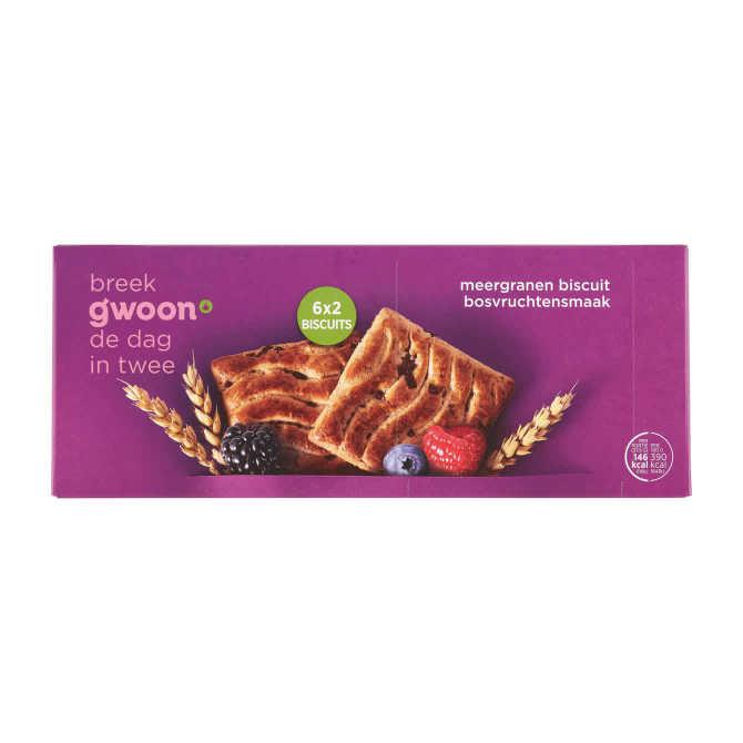 g&#039;woon Meergranenbiscuits bosvruchten