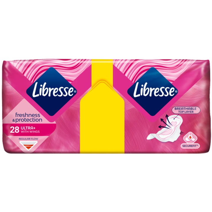 Libresse Duo Ultra Thin Normal Wings Maandverband 26 Stuks