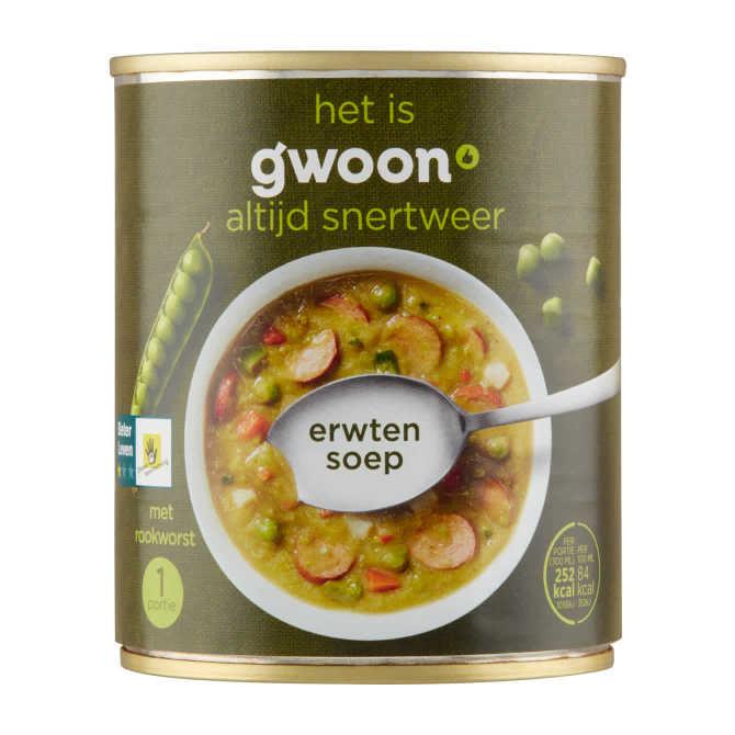 g&#039;woon Erwtensoep met rookworst