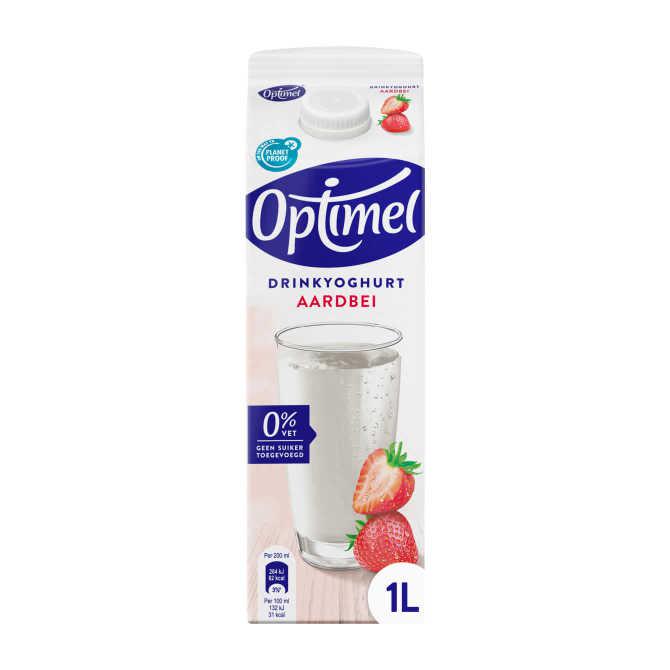 Optimel Drinkyoghurt aardbei