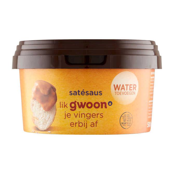 g&#039;woon Sat&amp;eacute;saus gecondenseerde