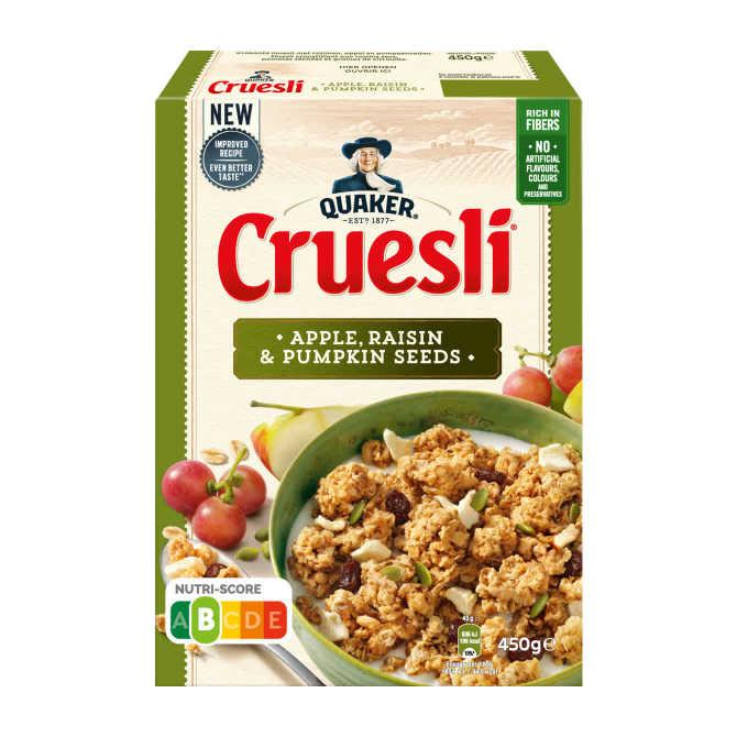 Quaker cruesli Appel &amp; rozijn