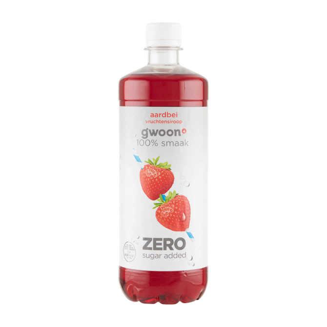 g&#039;woon Siroop 0% aardbei