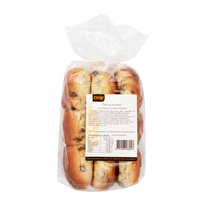 Mini rozijnen krentenbollen