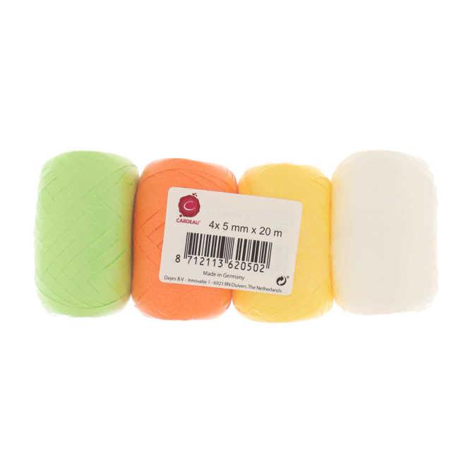 Cadeaulint wit geel oranje