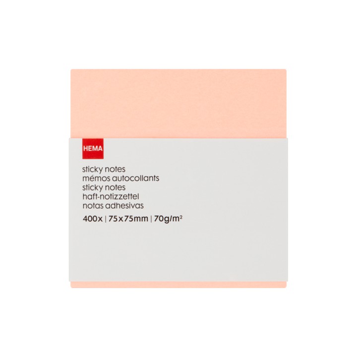 HEMA Sticky Notes 75 x 75 mm 400 Stuks