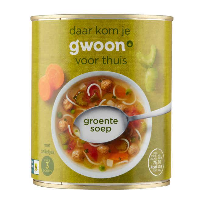 g'woon Groentesoep met balletjes