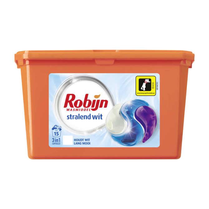 Robijn 3-in-1 Wascapsules stralend wit