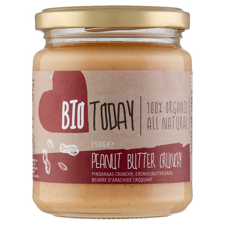 BioToday Pindakaas Crunchy 250g