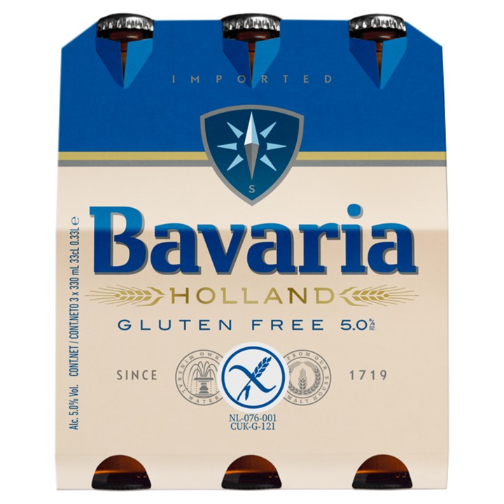 Bavaria - Pils - Glutenvrij - Fles - 3 x 330ML