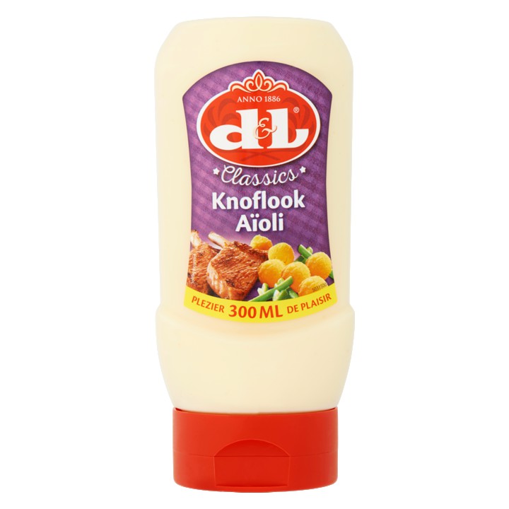 D&L Classics Knoflook Aïoli Knijpfles 300ml