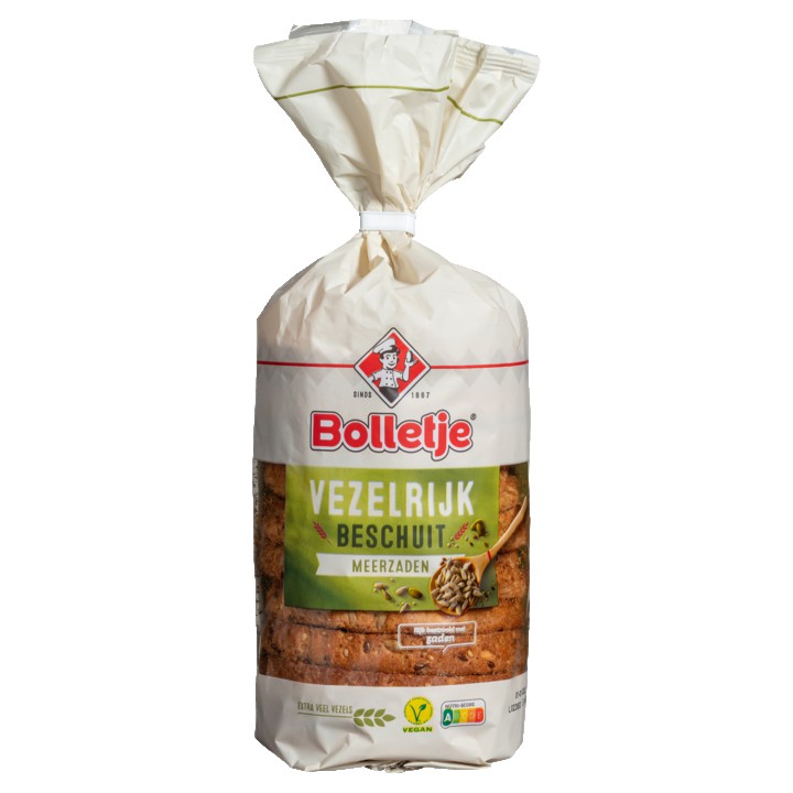 BOLLETJE Beschuit Vezelrijk Meerzaden 10 Stuks