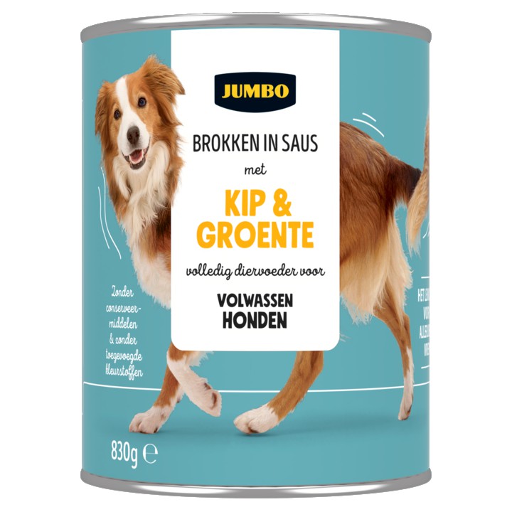 Jumbo Brokken in Saus met Kip &amp;amp; Groente 830g