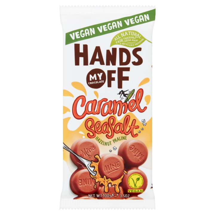 Hands Off My Chocolate Caramel Seasalt Hazelnut Praline 100g