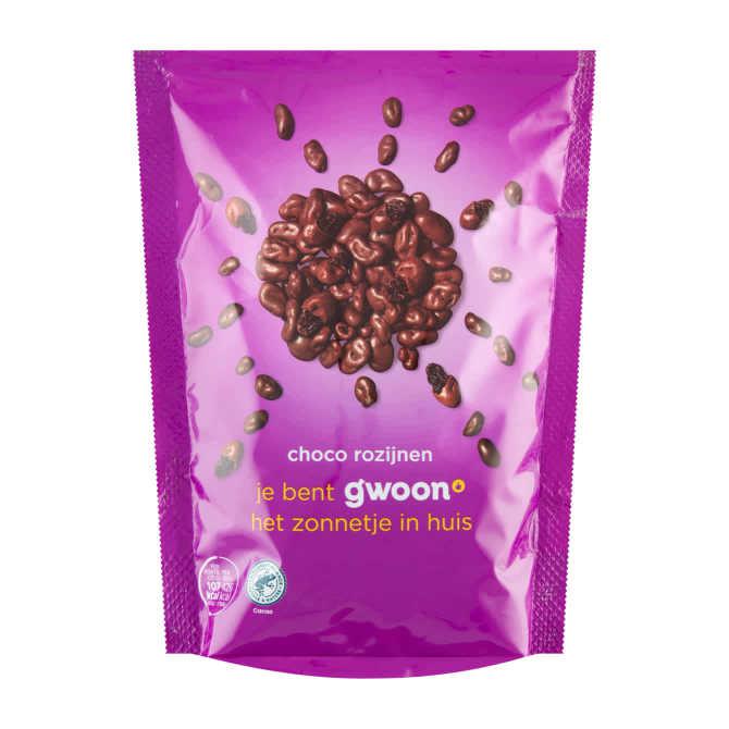 g&#039;woon Chocolade rozijnen