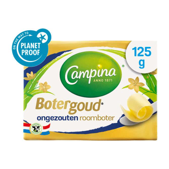 Campina Botergoud Ongezouten roomboter