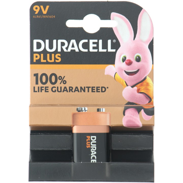 Duracell Alkaline Plus 9V X1ce