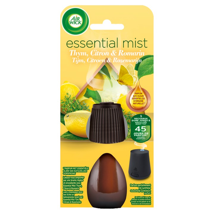 Air Wick Essential Mist Automatische Luchtverfrisser - Stimulerende Citroentijm &amp;amp; Rozemarijn