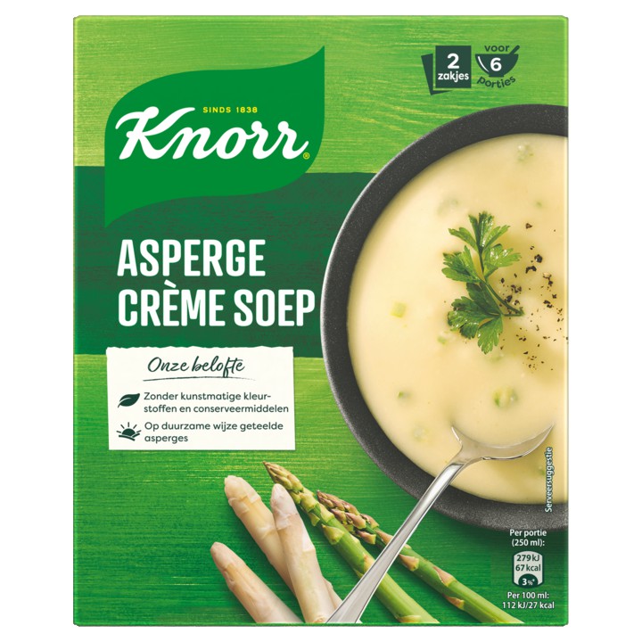 Knorr Cr&egrave;mesoep Asperge 2 x 54g