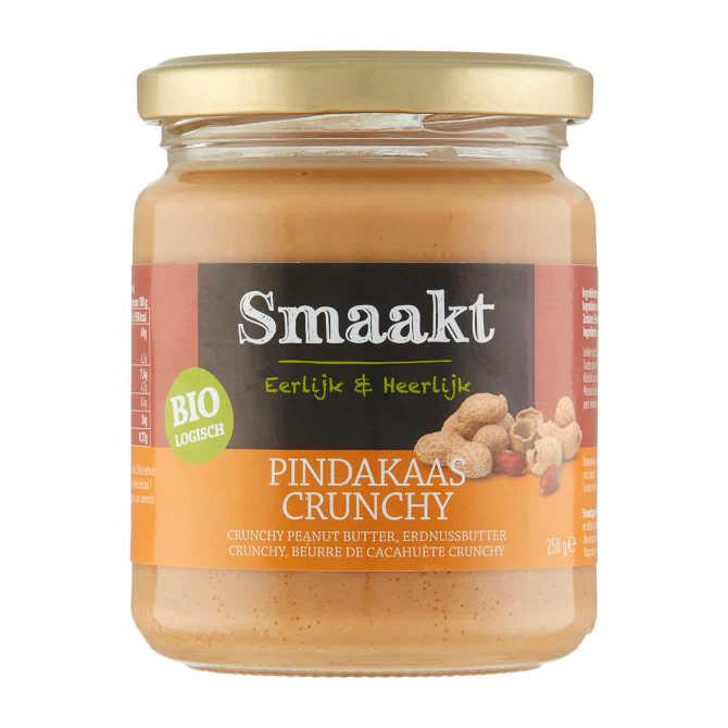 Smaakt Pindakaas crunchy stukjes biologisch