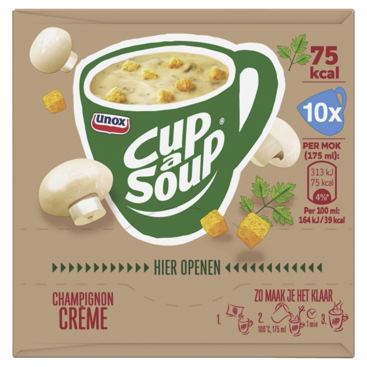 Unox Cup-a-soup champignon creme 10 pack