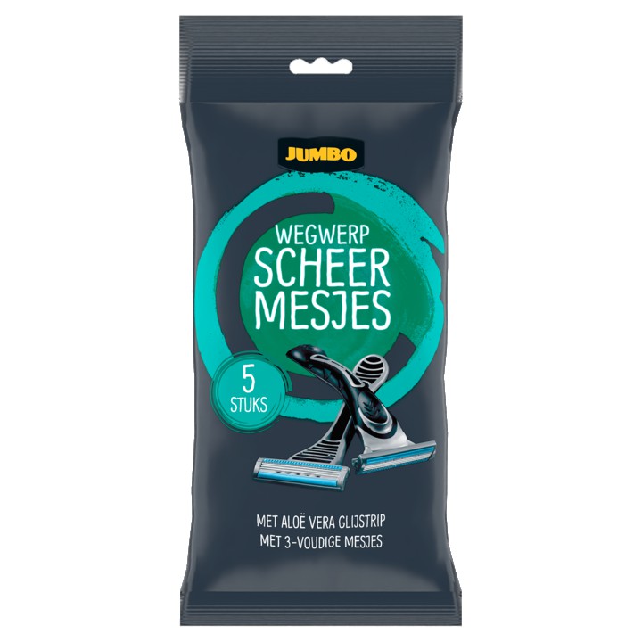 Jumbo Wegwerp Scheermesjes 5 Stuks