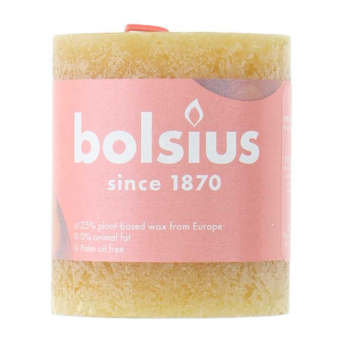 Bolsius Rustiekkaars 80X68 yellow h