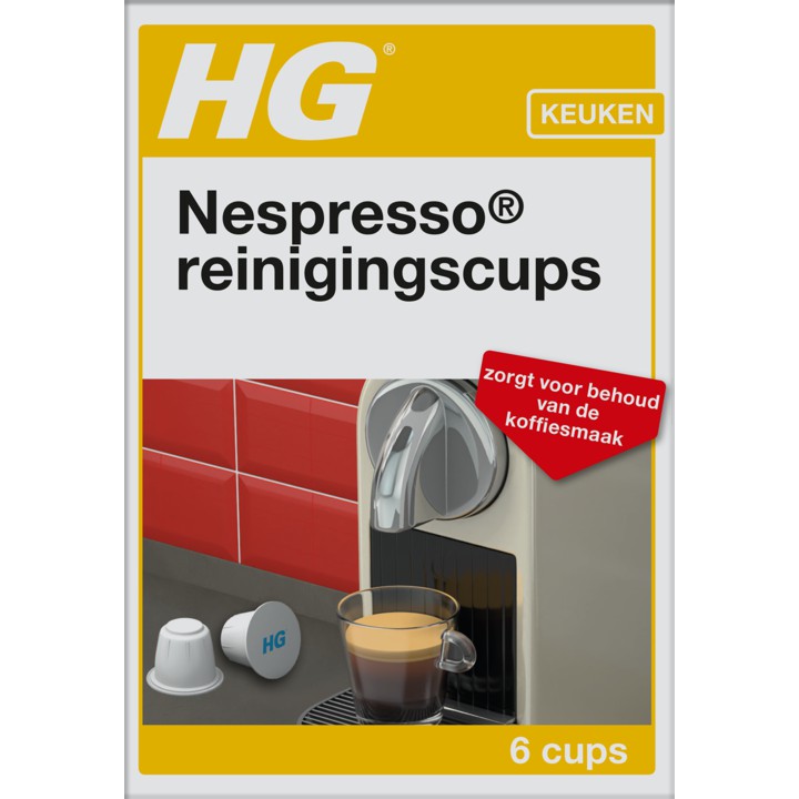 HG Apparaten Reinigingscups voor Nespresso Machines 6 x 3g