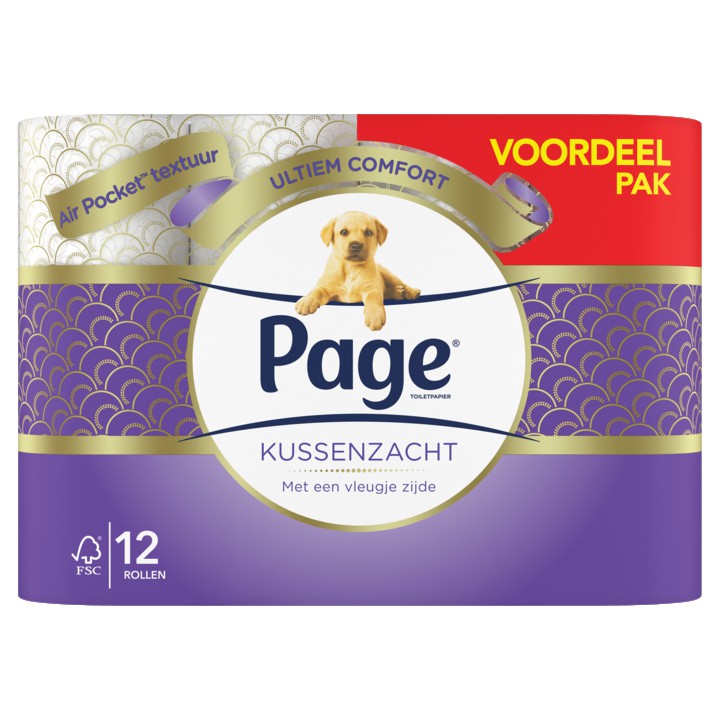 Page Toiletpapier Kussenzacht 12 Rollen